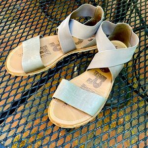 Sorel Grey wide strap sandal